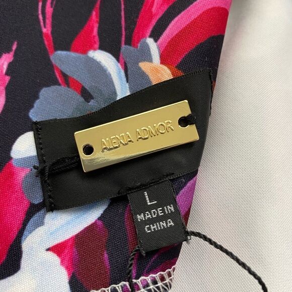 NWOT Alexia Admor Colorfull Tropical Floral Tank Top, size L - Picture 5 of 7